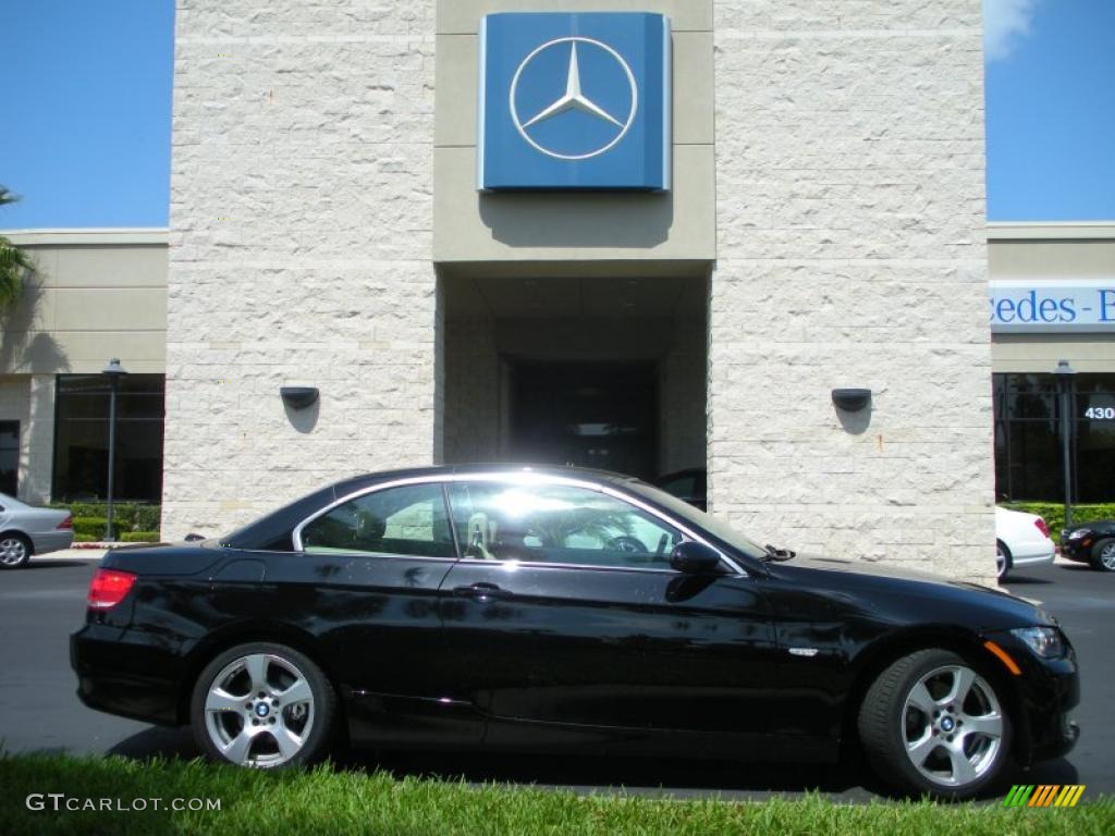 2008 3 Series 328i Convertible - Jet Black / Cream Beige photo #5