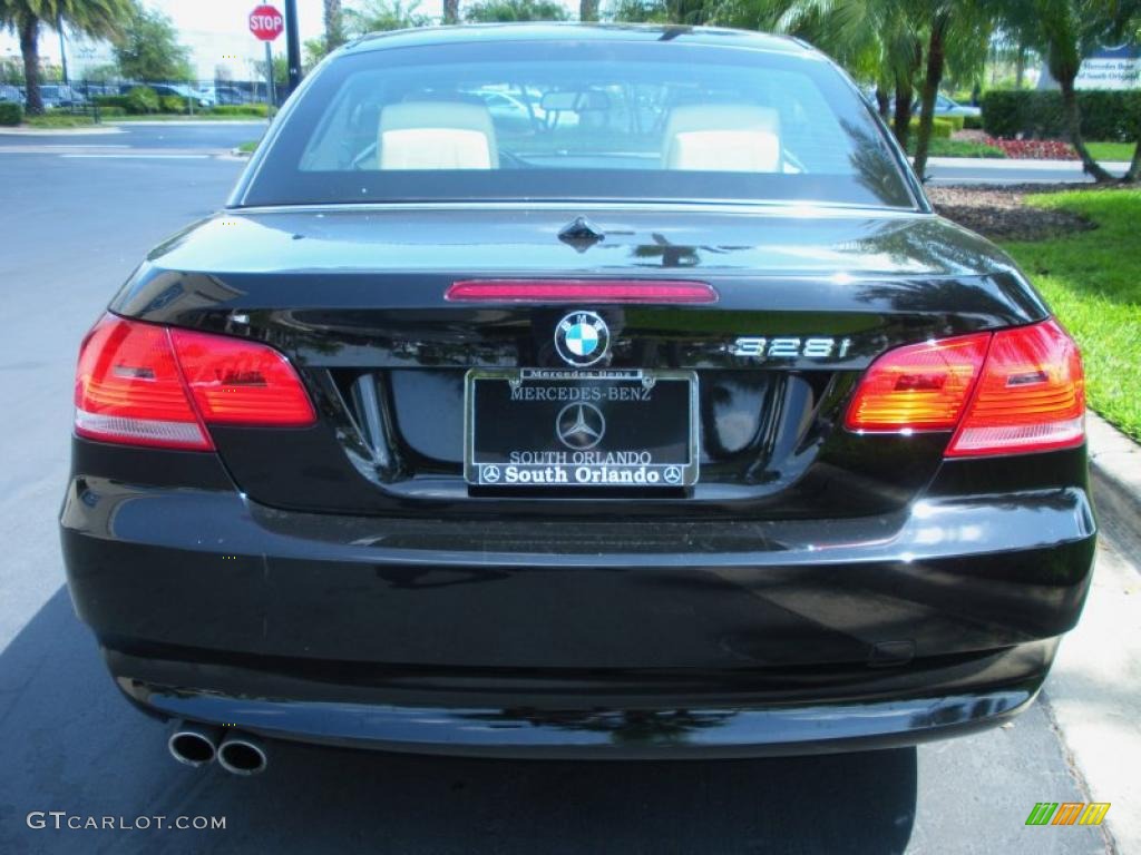 2008 3 Series 328i Convertible - Jet Black / Cream Beige photo #7