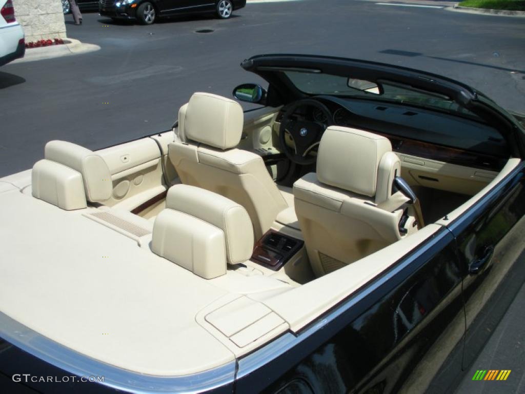 2008 3 Series 328i Convertible - Jet Black / Cream Beige photo #11