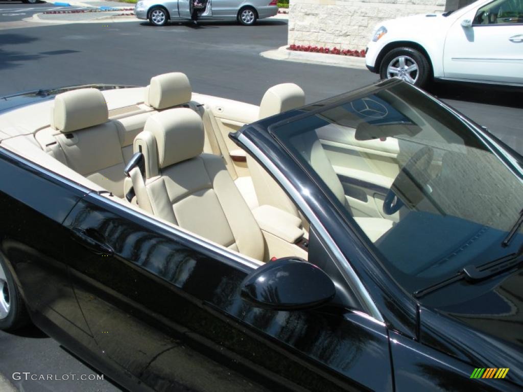 2008 3 Series 328i Convertible - Jet Black / Cream Beige photo #12