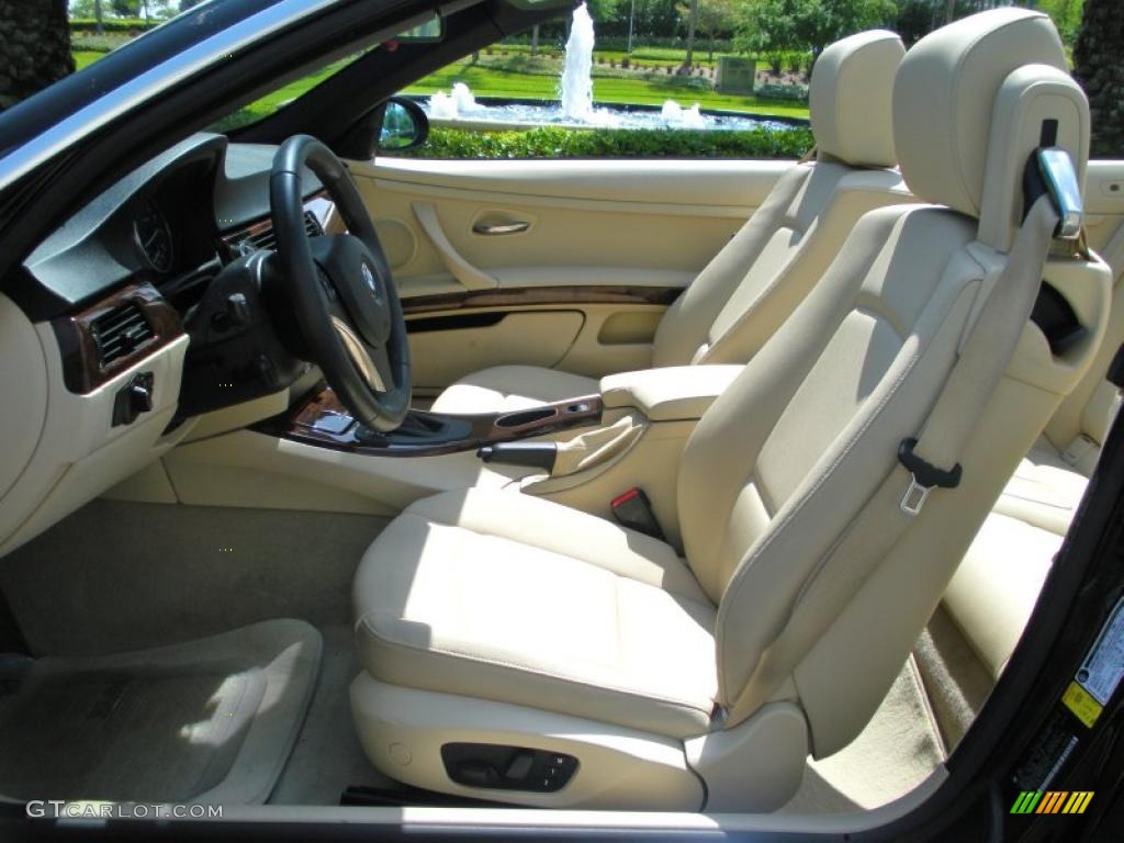 2008 3 Series 328i Convertible - Jet Black / Cream Beige photo #16