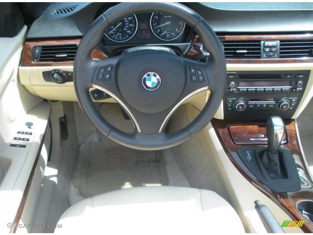 2008 3 Series 328i Convertible - Jet Black / Cream Beige photo #23