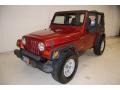 1999 Chili Pepper Red Pearlcoat Jeep Wrangler SE 4x4  photo #7