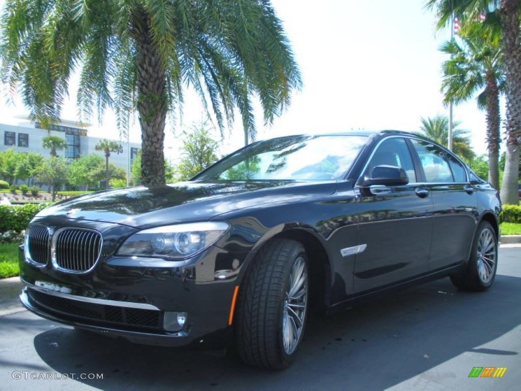 Carbon Black Metallic 2011 BMW 7 Series 740i Sedan Exterior Photo #46992834