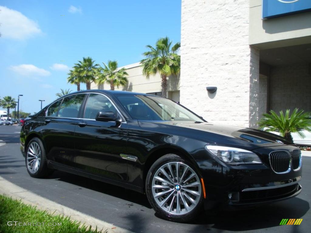 Carbon Black Metallic 2011 BMW 7 Series 740i Sedan Exterior Photo #46992864