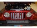 1999 Chili Pepper Red Pearlcoat Jeep Wrangler SE 4x4  photo #12
