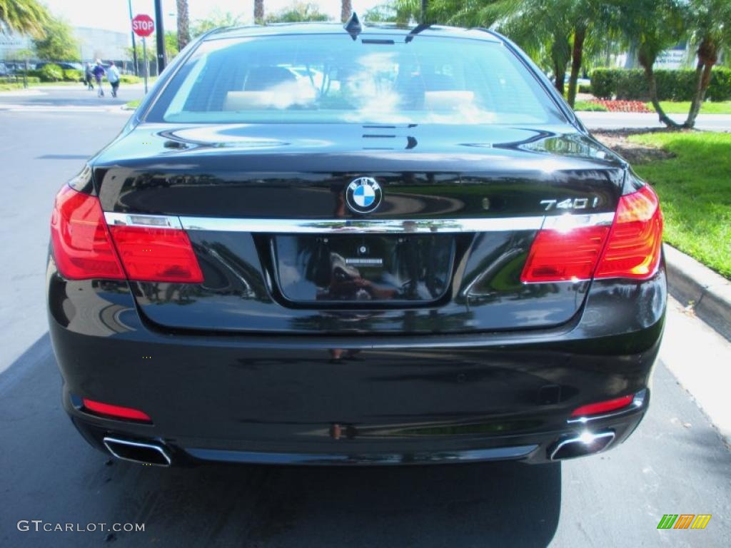 Carbon Black Metallic 2011 BMW 7 Series 740i Sedan Exterior Photo #46992913