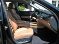 Saddle/Black Nappa Leather 2011 BMW 7 Series 740i Sedan Interior Color