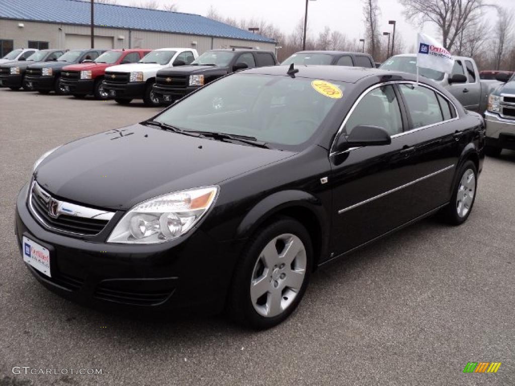 Carbon Flash Black 2008 Saturn Aura XE 3.5 Exterior Photo #46993080