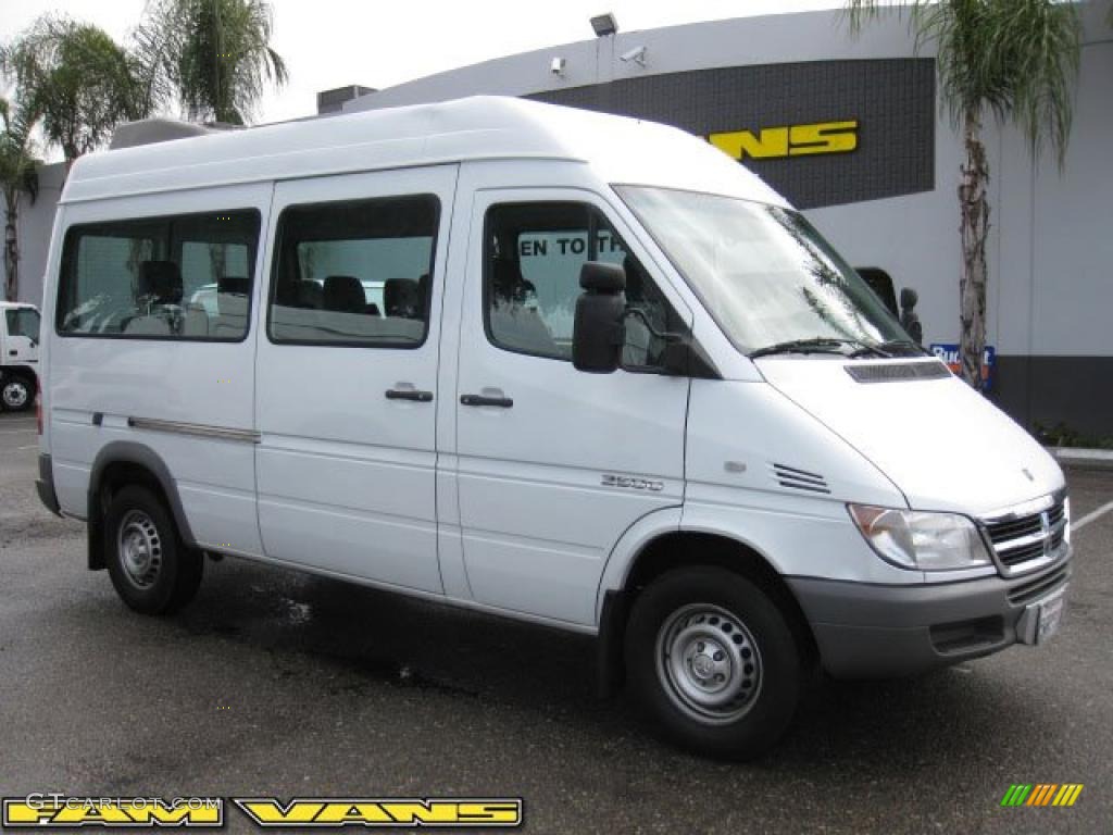 Arctic White Dodge Sprinter Van