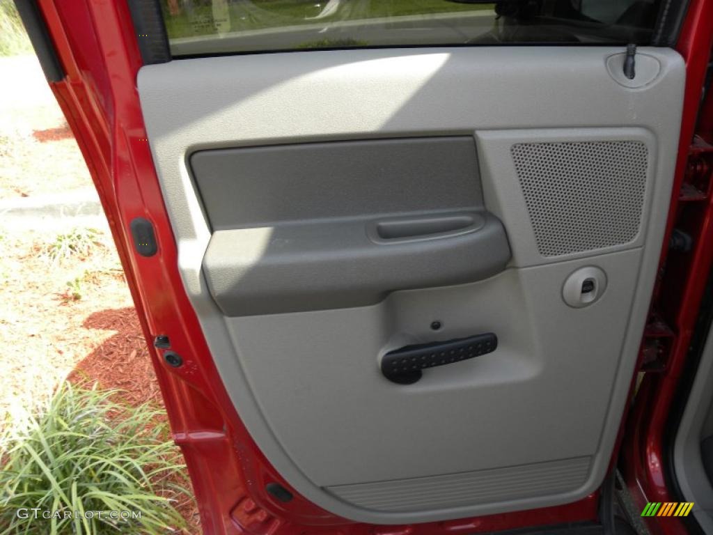 2007 Ram 1500 ST Quad Cab - Inferno Red Crystal Pearl / Medium Slate Gray photo #7