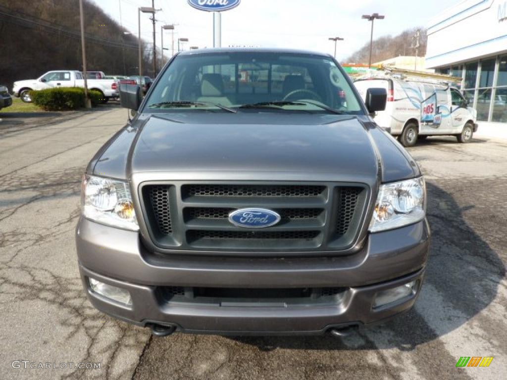 2004 F150 STX Regular Cab 4x4 - Dark Shadow Grey Metallic / Medium/Dark Flint photo #6