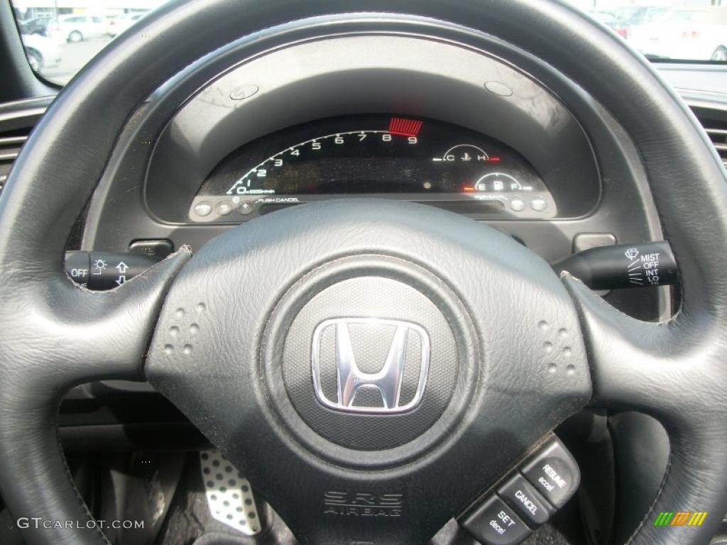2006 Honda S2000 Roadster Black Steering Wheel Photo #46995837