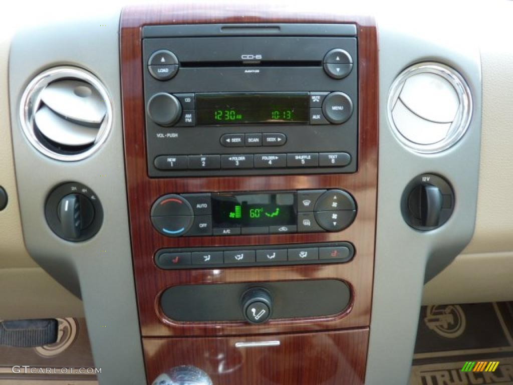 2006 F150 Lariat SuperCab 4x4 - Dark Toreador Red Metallic / Tan photo #14