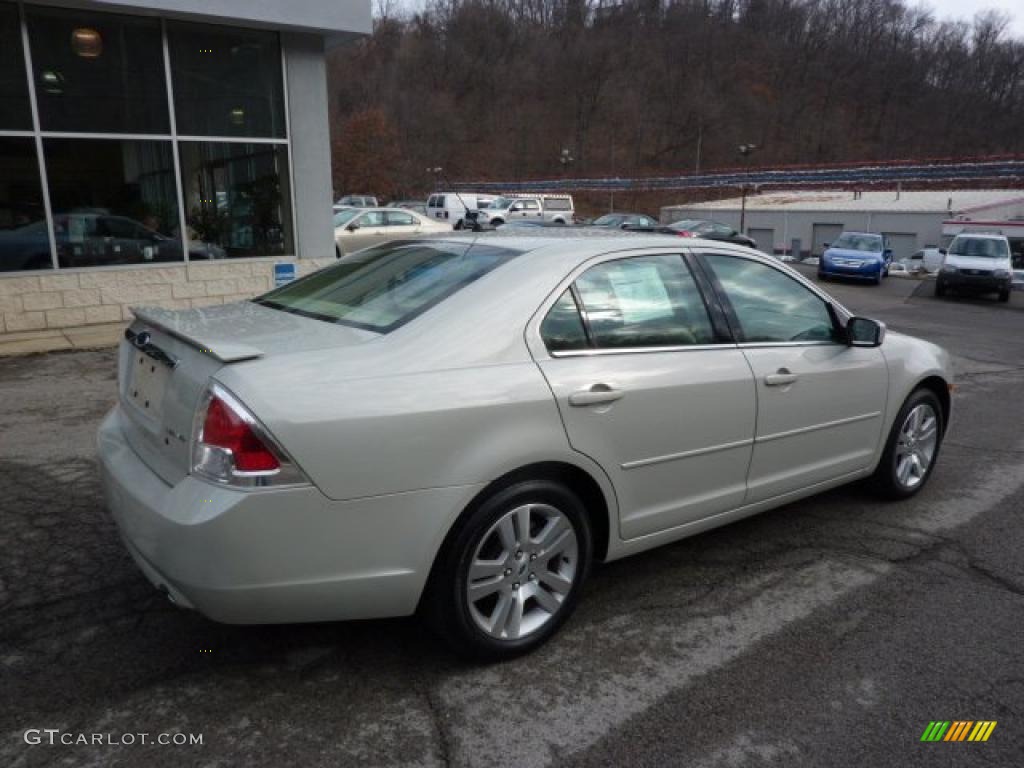 2008 Fusion SEL V6 - Light Sage Metallic / Camel photo #2