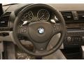 Gray Boston Leather 2010 BMW 1 Series 135i Convertible Steering Wheel