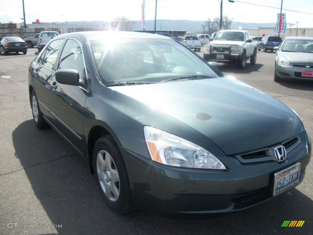 2005 Accord LX Sedan - Deep Green Pearl / Ivory photo #1