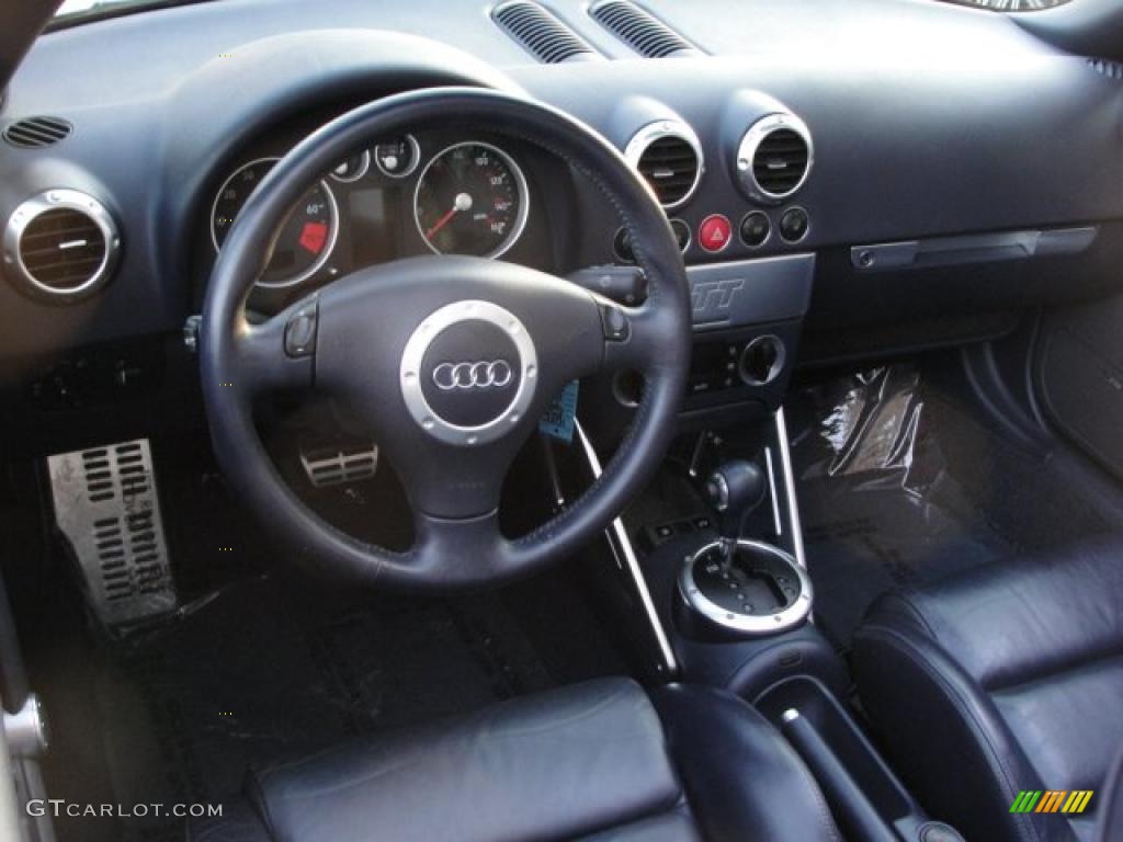 2005 Audi TT 1.8T Roadster Ebony Black Dashboard Photo #46996674