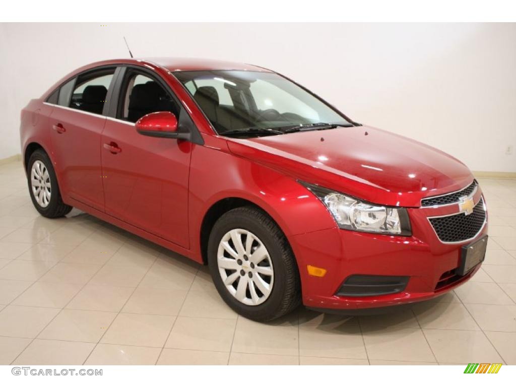 2011 Cruze LT - Crystal Red Metallic Tintcoat / Jet Black photo #1