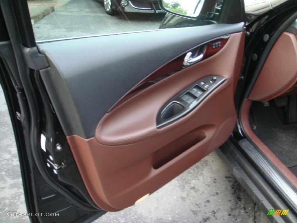 2008 Infiniti EX 35 Journey AWD Chestnut Door Panel Photo #46998180