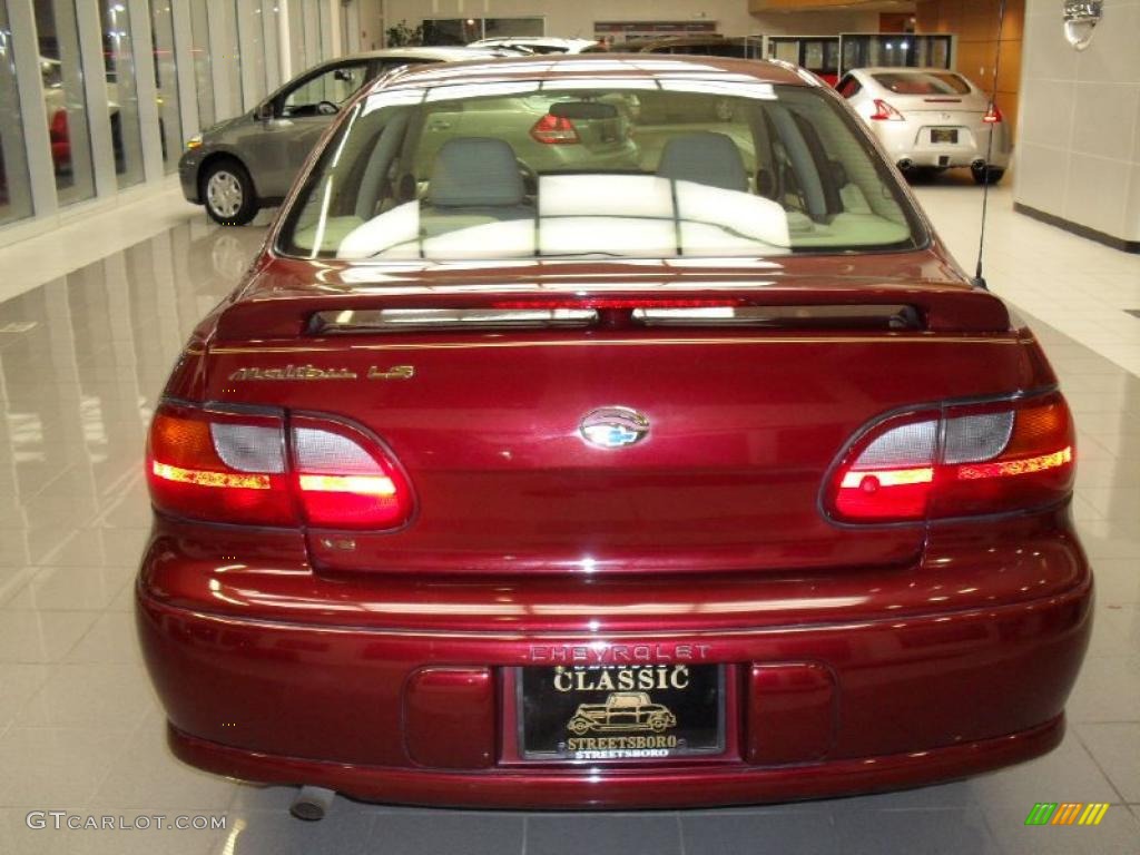 2001 Malibu LS Sedan - Monterey Maroon Metallic / Neutral photo #8