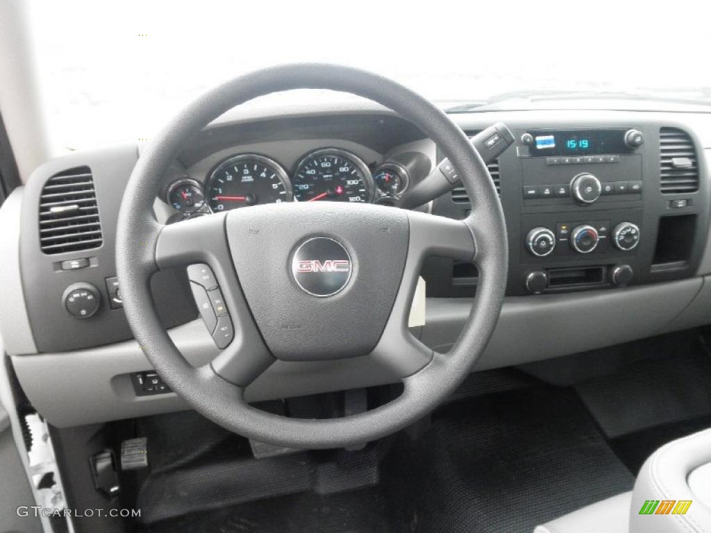 2011 GMC Sierra 3500HD Work Truck Regular Cab Chassis Dark Titanium Dashboard Photo #46998633