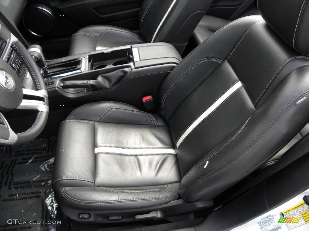 Charcoal Black/Cashmere Interior 2010 Ford Mustang GT Premium Convertible Photo #46998705