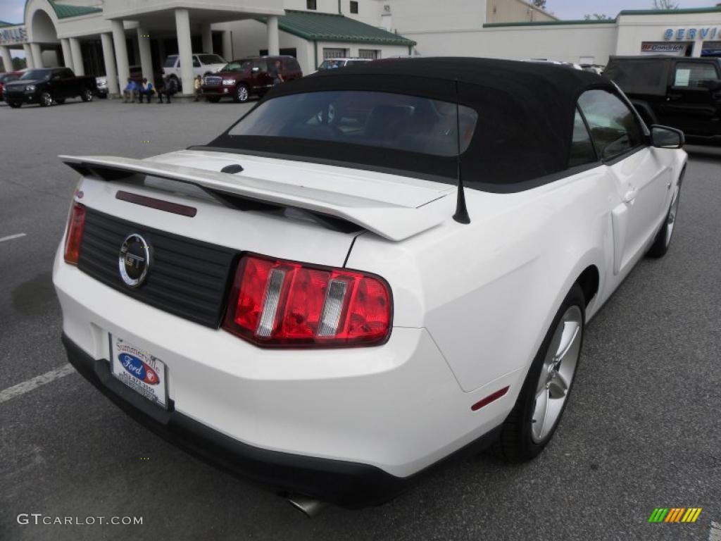 Performance White 2010 Ford Mustang GT Premium Convertible Exterior Photo #46998810