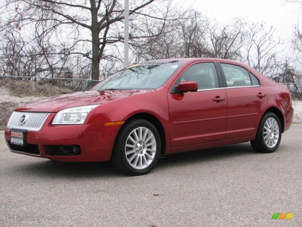 Vivid Red Metallic 2006 Mercury Milan V6 Premier Exterior Photo #47000043