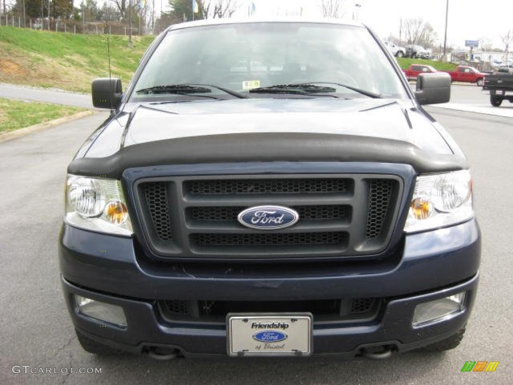 2004 F150 FX4 SuperCrew 4x4 - True Blue Metallic / Black photo #3