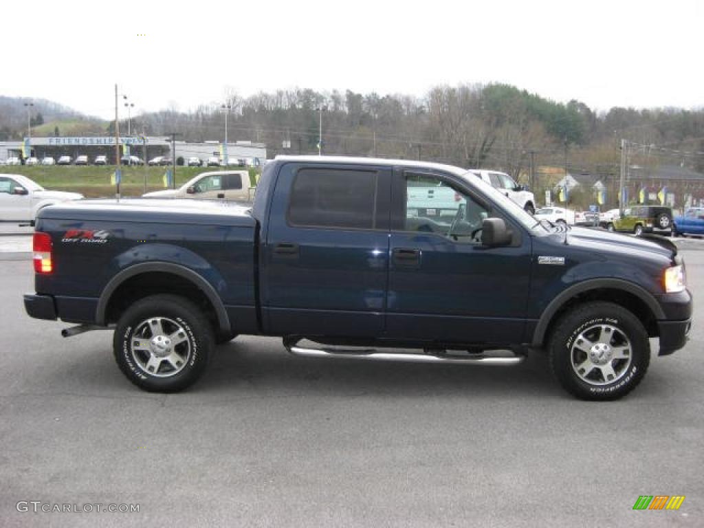 2004 F150 FX4 SuperCrew 4x4 - True Blue Metallic / Black photo #5