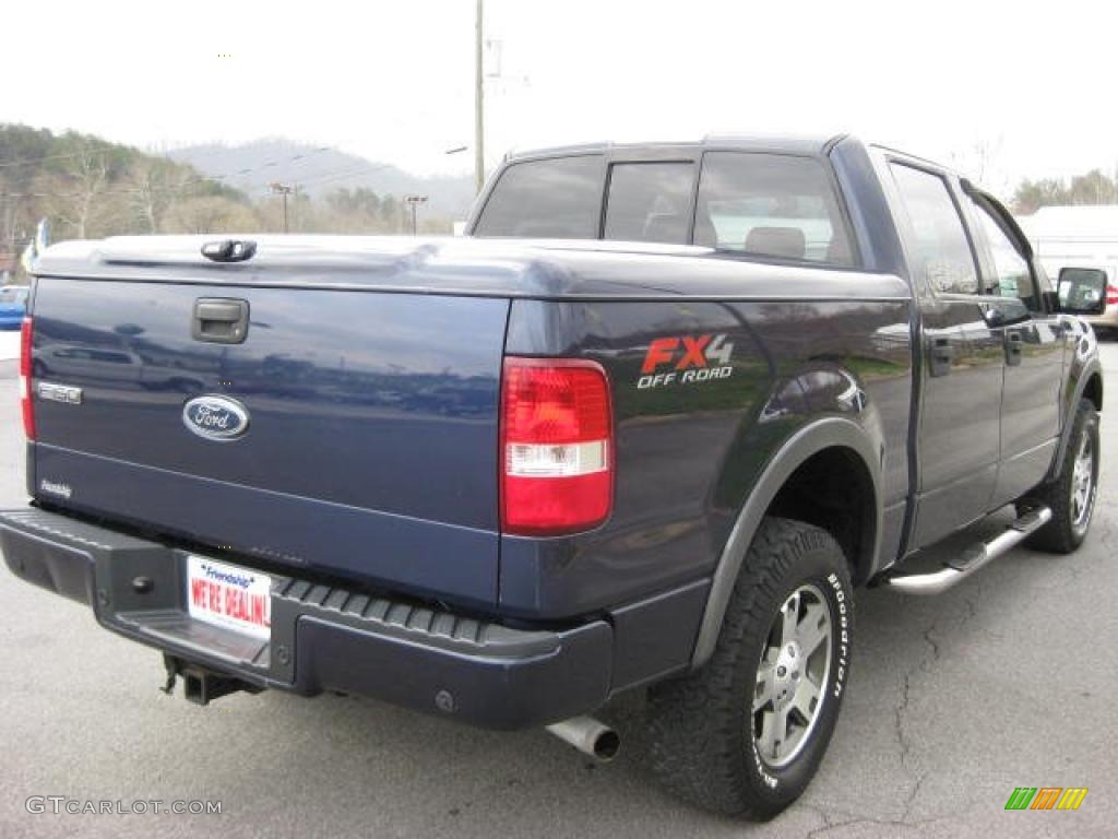 2004 F150 FX4 SuperCrew 4x4 - True Blue Metallic / Black photo #6