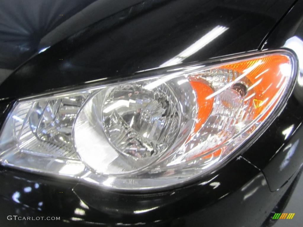 2010 Elantra GLS - Ebony Black / Beige photo #4