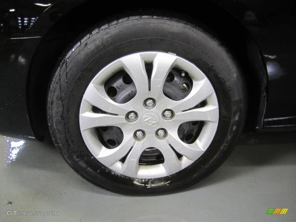 2010 Elantra GLS - Ebony Black / Beige photo #8