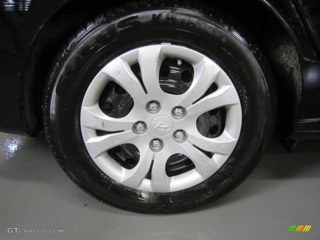2010 Elantra GLS - Ebony Black / Beige photo #16