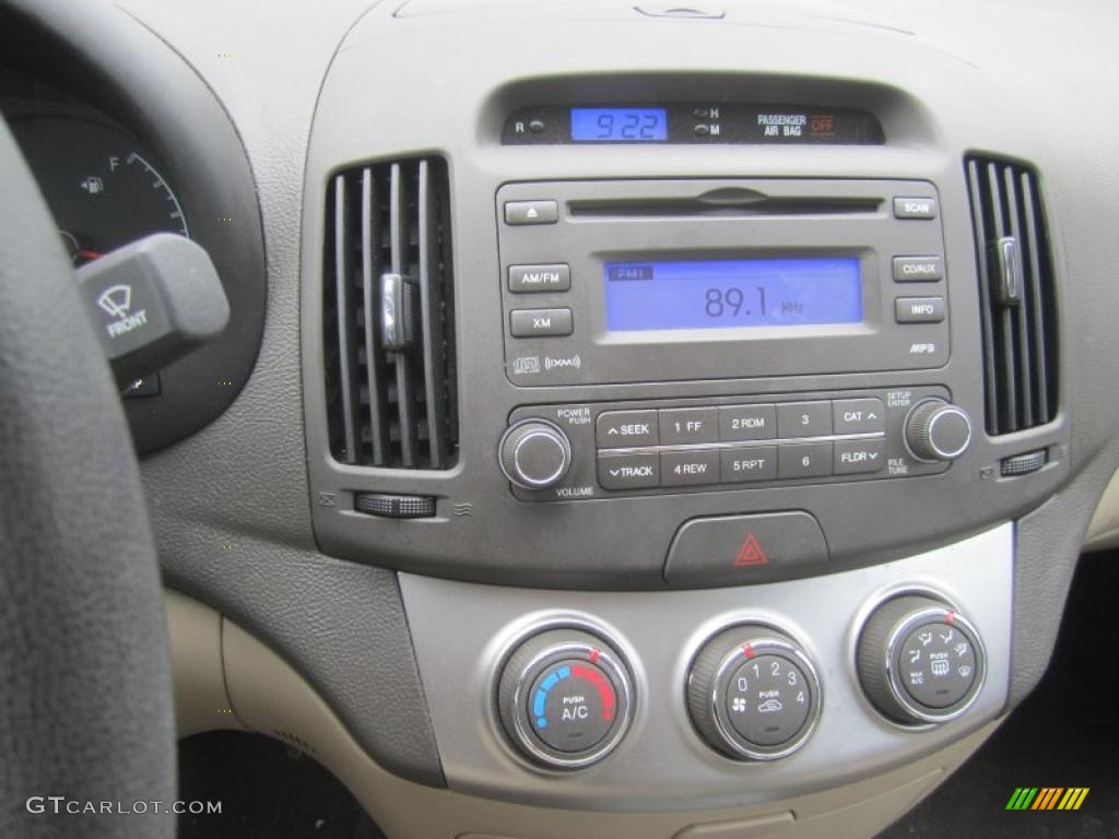 2010 Elantra GLS - Ebony Black / Beige photo #26