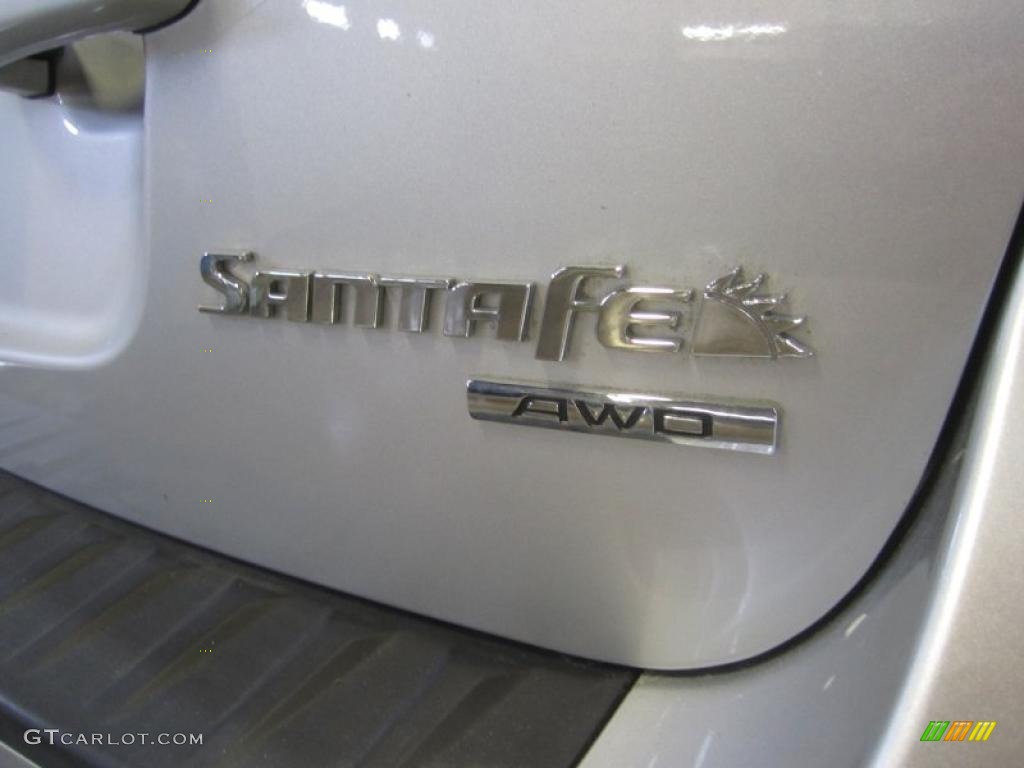 2008 Santa Fe Limited 4WD - Bright Silver / Gray photo #16