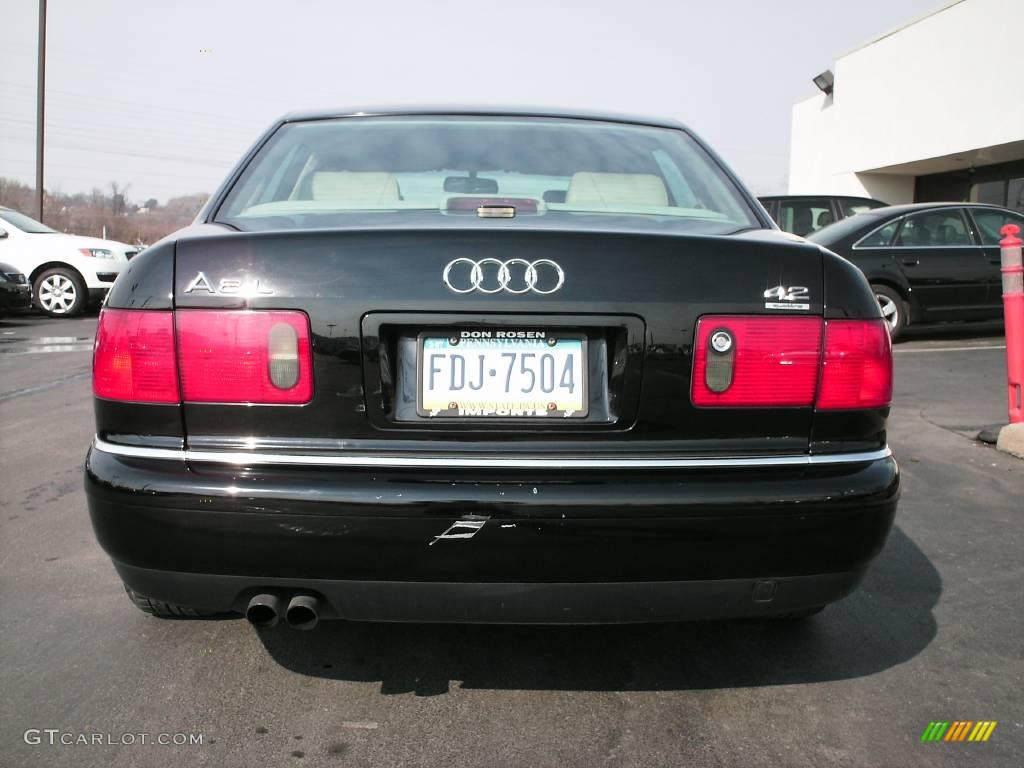 2000 A8 L 4.2 quattro - Brilliant Black / Ecru photo #5