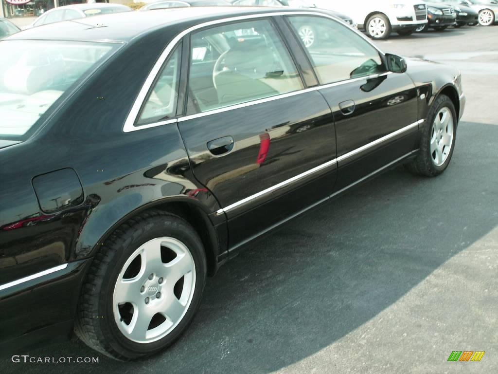 2000 A8 L 4.2 quattro - Brilliant Black / Ecru photo #6