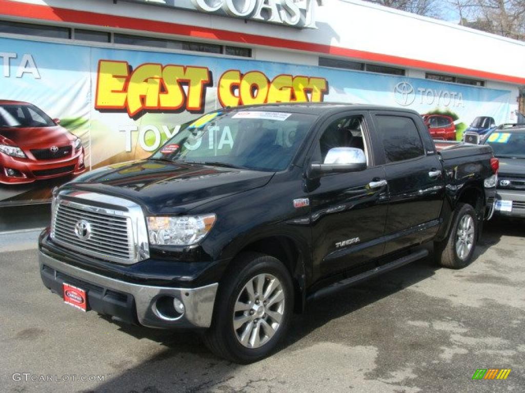 2010 Tundra Limited CrewMax 4x4 - Black / Black photo #3