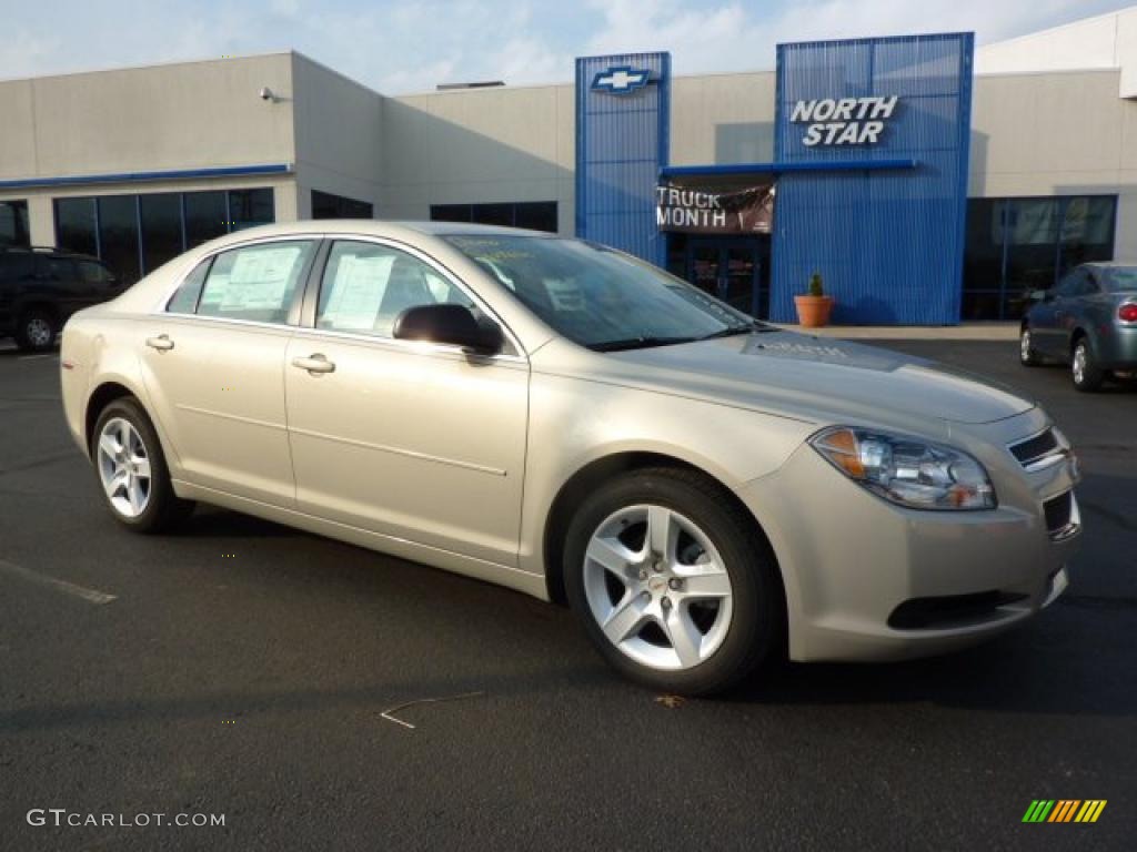 2011 Malibu LS - Gold Mist Metallic / Cocoa/Cashmere photo #1