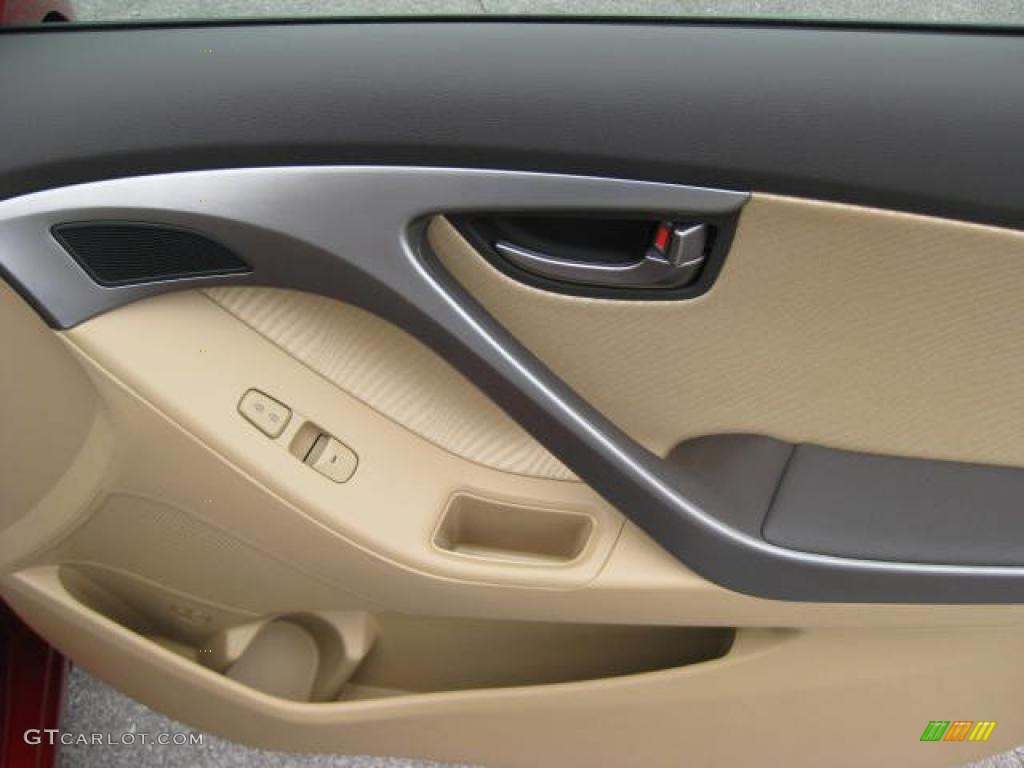 2011 Hyundai Elantra GLS Beige Door Panel Photo #47007876