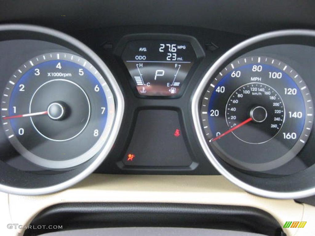 2011 Hyundai Elantra GLS Gauges Photo #47007996