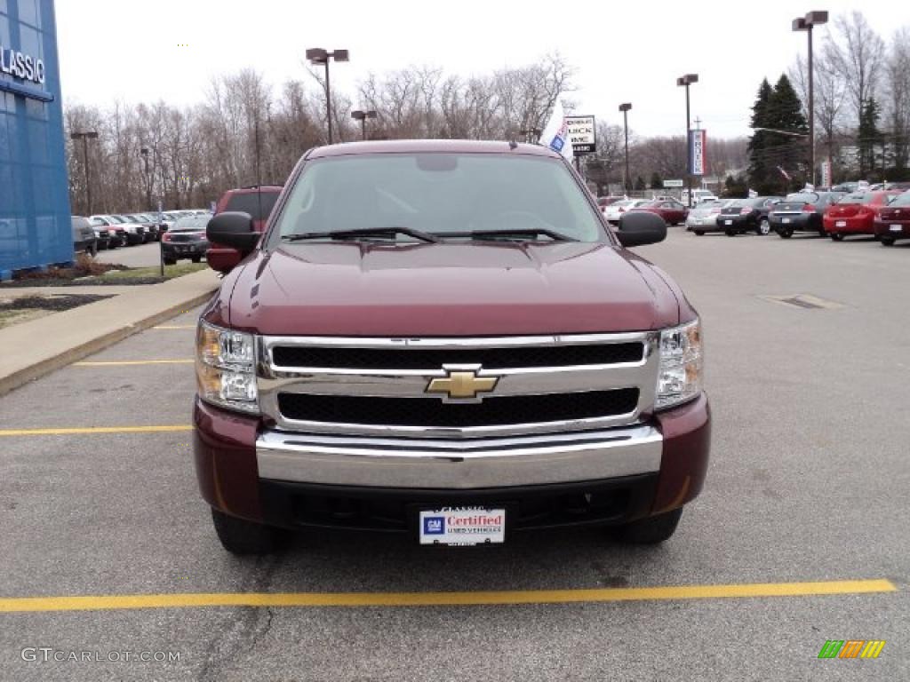 2008 Silverado 1500 Z71 Extended Cab 4x4 - Deep Ruby Metallic / Ebony photo #2