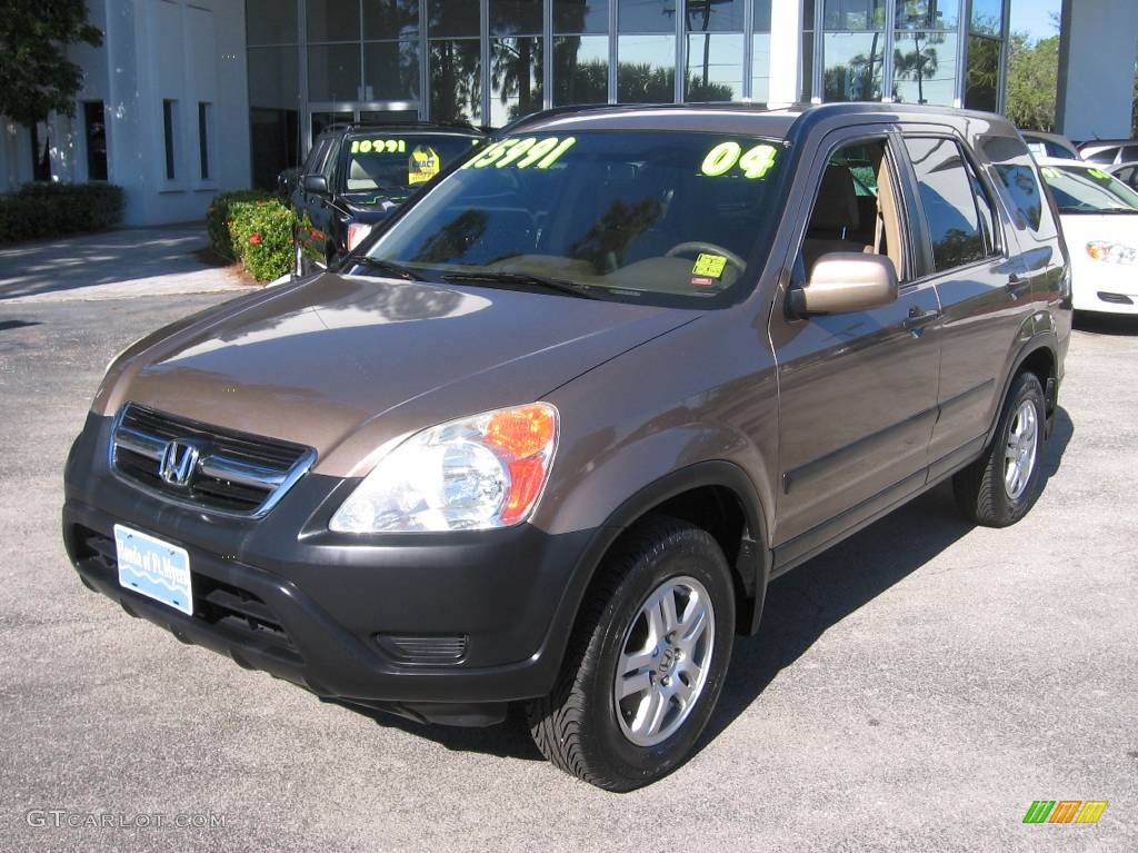 2004 CR-V EX 4WD - Mojave Mist Metallic / Saddle photo #4