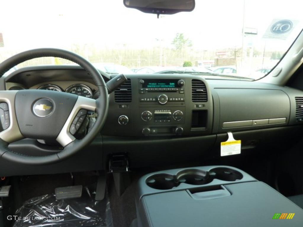 2011 Silverado 1500 LT Extended Cab 4x4 - Taupe Gray Metallic / Ebony photo #8