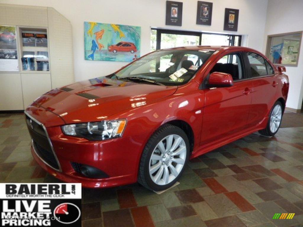 2009 Lancer RALLIART - Rally Red Pearl / Black photo #1