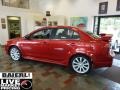 2009 Rally Red Pearl Mitsubishi Lancer RALLIART  photo #2