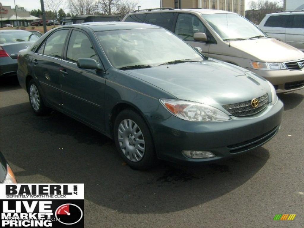 2003 Camry XLE - Aspen Green Pearl / Taupe photo #1