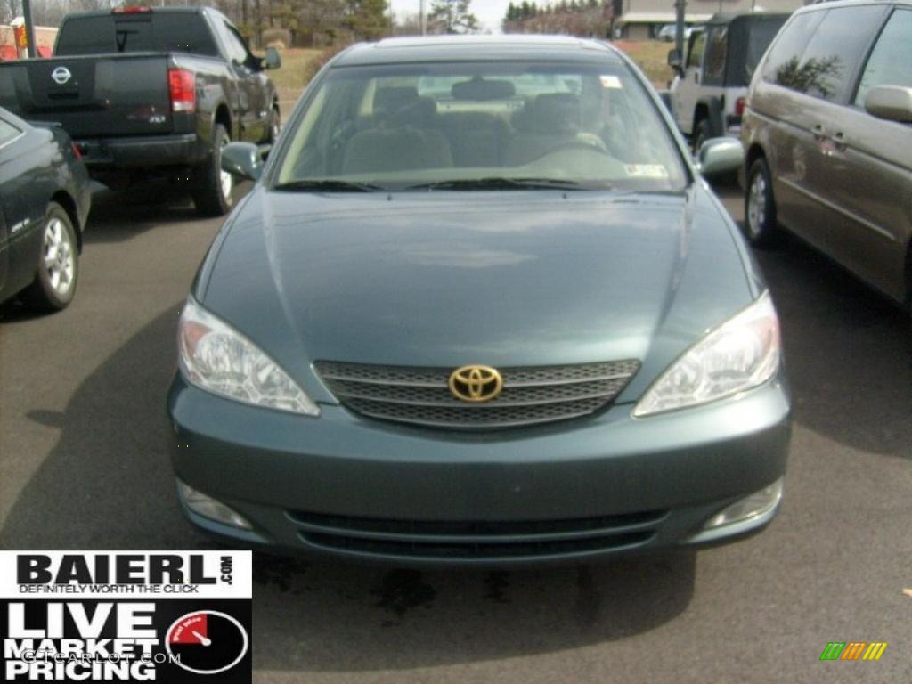 2003 Camry XLE - Aspen Green Pearl / Taupe photo #2